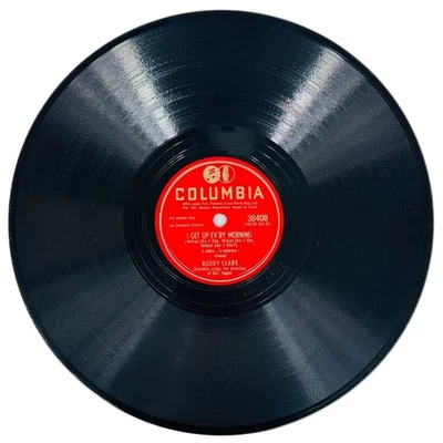 Buddy Clark I Get Up Ev’ry Morning 10in Shellac 78 RPM Columbia 38408 Vintage Foto 1 de 4