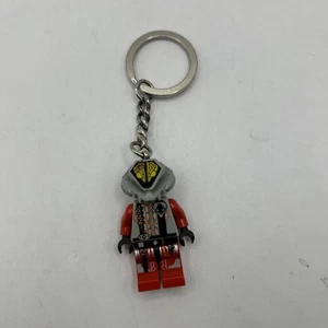 Lego UFO Zotaxian Alien Red Pilot Chamon sp046 Minifigure Keychain - Picture 1 of 2