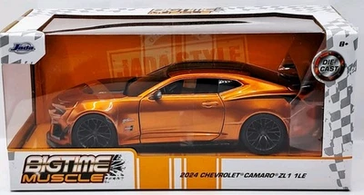 Jada 2024 Chevrolet Camaro ZL1 1LE Candy Copper Orange Bigtime Muscle 1/24 New  - Image 1 of 4