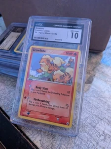 CGC 10 GEM MINT Growlithe Pokémon 2006 EX Legend Maker 55/92 - Picture 1 of 3