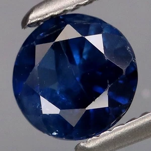 0.85Ct.Ravishing Color! Blue Normal Heated Sapphire Madagascar Round 5.5mm. - Imagen 1 de 4