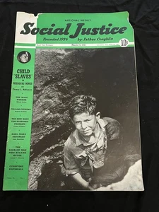Social Justice National Weekly March 14 1938 Father Coughlin - Foto 1 di 9