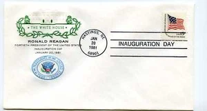 1981 Reagan Farnam (no logo) Inauguration Hastings, NE Cover - Picture 1 of 1