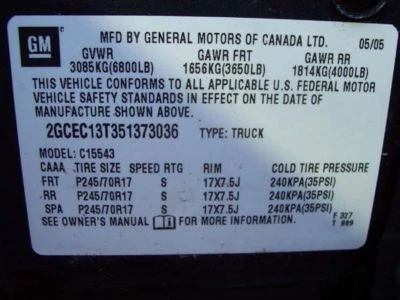 99 00 01 02 03 04 05 06 07 SILVERADO 1500 BRAZO DE CONTROL SUPERIOR DELANTERO 443025 Foto 1 de 4