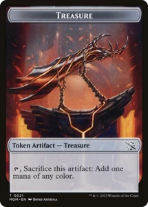 x4 Treasure TMOM March of the Machine MOM MTG 21 TOKEN M/NM 4x - Picture 1 of 1