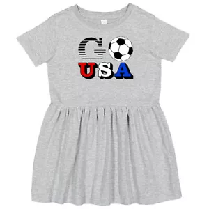 Inktastic Go, USA- Soccer, Football Toddler Dress Sports United States America - Picture 1 of 7