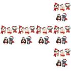 6 Sheets Christmas Window Cling Decorations Sticker Removable