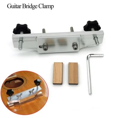 Acoustic Guitar Fixture Bonding Bridge Clamp DIY Luthier Repair Tool Kit+Wrench - Image 1 of 4