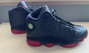 Nike Air Jordan 13 Retro Dirty Bred Sneakers Black Red 414571-003 Mens Size 11.5 - Picture 1 of 8
