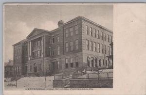 Jefferson High School, Monessen, Pennsylvania PA 1910 Postcard 7762d3 MR ALE - Picture 1 of 8