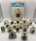Collection Of Crested China All W H Goss Pieces Models Of Real Items x 16 & Book