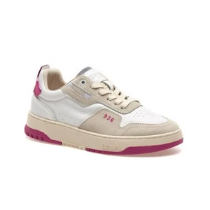 Women's Shoes Blauer S4ADEL01/LES Suede Sneakers White Fuchsia PE24 - Picture 1 of 1