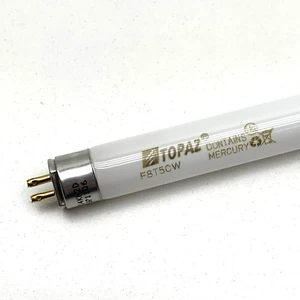 (20-Pack) Topaz F8T5CW-39 Fluorescent 8-Watt 12" Lamp Light Bulb 8W Cool White - Picture 1 of 8