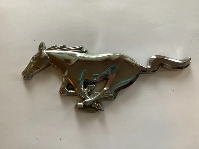 Vintage Ford Mustang Chrome Running Horse Pony Grille Emblem 1960s? - Image 1 of 4