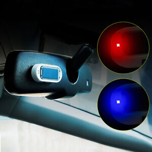 Car Night LED Fake Solar Alarm Warning Strobe Flash Light Anti-theft Accessories
