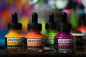 SENNELIER inchiostro acrilico astratto 43 colori a 30ml (GP1L=226,60€) - Foto 1 di 48