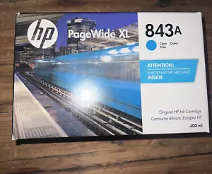 Genuine HP 843A Cyan Ink 400ml C1Q58A HP PageWide XL 4000, 4500 Exp 12/22 - Picture 1 of 2