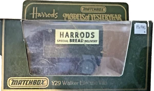 Matchbox Models of Yesteryear "Harrods" Y29 1919 Walker Electric Van DieCast New - Picture 1 of 7