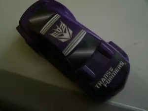 Miniature Toy Purple and Black Plastic Trans Formers Racing Car/Hasbro 2011 - Picture 1 of 5