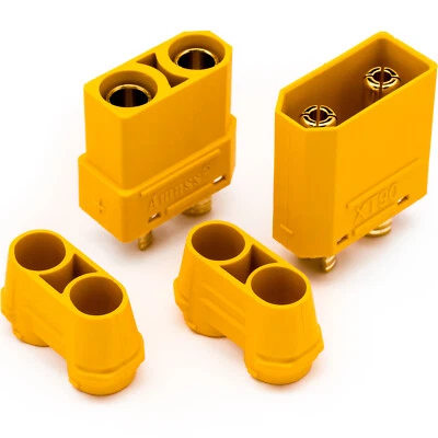 XT90 Stecker + Buchse, 1-10 Paar Hochstrom Goldstecker 4,5mm, Amass - Bild 1 von 4
