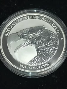 2022 1 oz .999 Fine Silver Australia Wedge Tailed Eagle - Picture 1 of 2