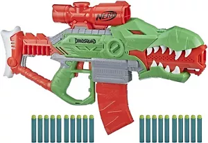 Nerf Gun DinoSquad Rex-Rampage motorisierter Pfeilblaster T-Rex Dinosaurier Design Kinder - Bild 1 von 8