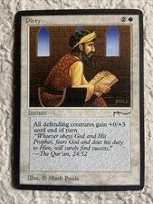 Piety EX VG Arabian Nights 1993 Original Mtg