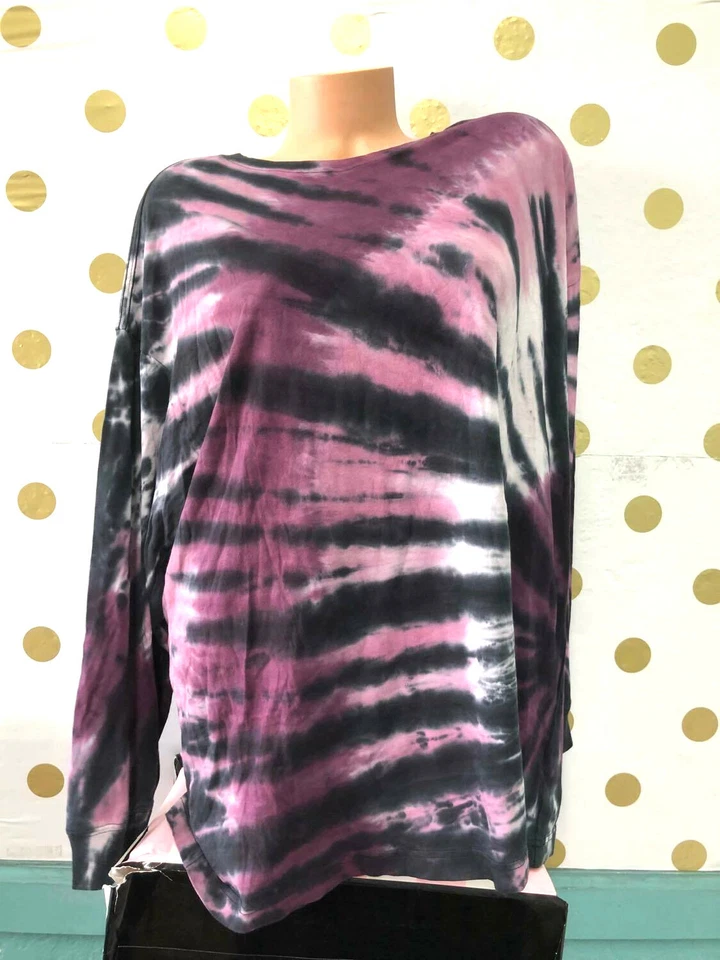 Victoria's Secret Pink One Size Tee Tunic Length Color Tie Dye