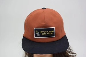 NEU Puma Never Playing Chesnut/Navy verstellbare Snapback Golfmütze/Kappe - Bild 1 von 10