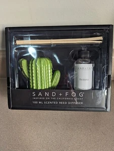 SAND + FOG Cactus Reef Diffuser Set With Eucalyptus Oil Bamboo Reeds - Picture 1 of 6