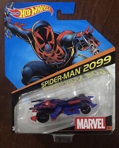 2017 Hot Wheels Marvel SPIDER-MAN 2099 #35 Red & Blue - MONMP