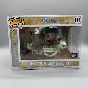 Funko Pop! #111 LUFFY W/ GOING MERRY ONE PIECE 2022 EXCLUSIVO DE NYCC *BANDERA ROTA* - Imagen 1 de 7