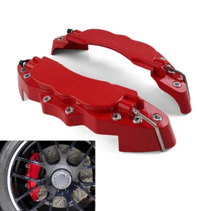 1 Pair Universal Large Size Metal Style Car Auto Disc Brake Caliper Covers Set - Picture 1 of 9
