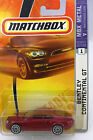 Matchbox MBX Metal #1 BENTLEY Continental GT 1:64 Diecast Car Met. Cranberry