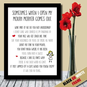 CUMPLEAÑOS NAVIDAD Hija Regalo para MAMÁ MAMÁ MADRE NAN Regalos Impresión -16 - Imagen 1 de 3