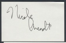 Nicole Arendt Tennis Pro Autograph on Index Card from US Open 