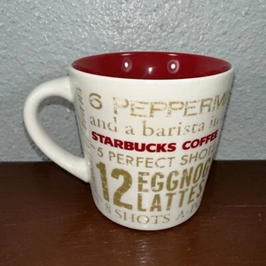 Tazza Starbucks 2008 12 giorni di Natale parole oro 14 oz tazza caffè - Foto 1 di 5