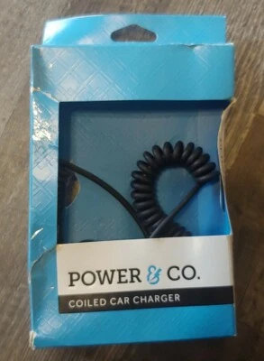 Power & Co. Griffin RD36547 4.5' (1.4m) 10W (5V@2.1A) Iphone Coiled Car Charger - Image 1 of 3
