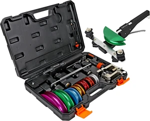 Pipe Tube Bender Set, for 1/4” to 7/8” O.D, 90° Ratcheting Tubing Bender Kit wit - Picture 1 of 8