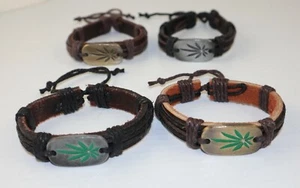 Brazalete de marihuana cannabis pulsera ropa de verano unisex ajustable - Imagen 1 de 16