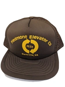 Vintage Piedmont Elevator Co Danville VA Mesh Snapback Truckermütze - Bild 1 von 5
