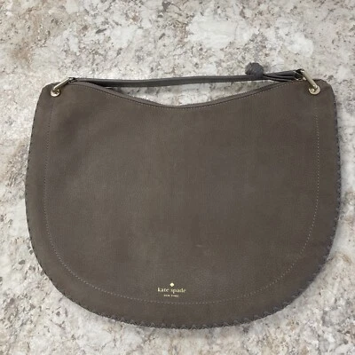 KATE SPADE Somerton Street Caryl Gris Gamuza Punto Látigo Bandolera Cartera! Foto 1 de 4