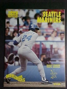 1992 SEATTLE MARINERS SPRING TRAINING PROGRAM! KEN GRIFFEY JR.! - Picture 1 of 2