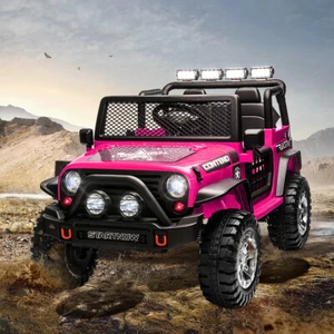 12V Kids Ride On Car 2 Seater Electric Vehicle Toy Truck Jeep w/Remote Control - Picture 1 of 29