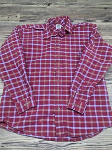 Cinch Hemd Herren groß rot kariert Knopf Cowboy Western Rodeo Pferd Arbeitskleidung - Bild 1 von 7