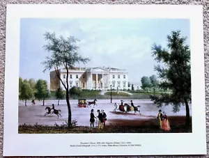 BEAUTIFUL WHITE HOUSE CIRCA 1848 WASHINGTON DC PRINT - RARE! - MINT! - Picture 1 of 1