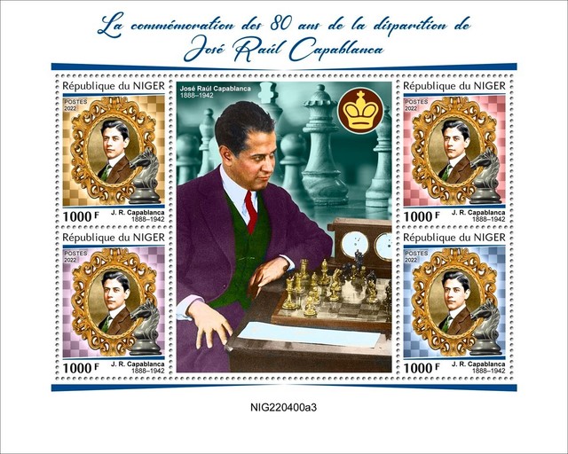 Chess Bobby Fischer Boris Spassky MNH Stamps 2022 Djibouti S/S