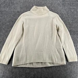 Massimo Dutti Womens Cream Knit High Neck Sweater Size XS - Picture 1 of 12