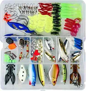 120 PCS/Set Fishing Lures Baits VIB Tackle Fishing Accessories With Tackle Box - Picture 1 of 7
