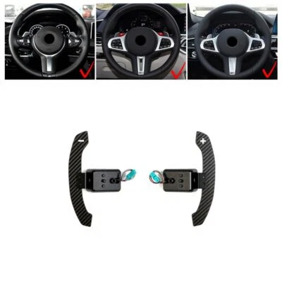 Palanca de cambios de volante de fibra de carbono para BMW F06 F13 M6 2011-2017 Foto 1 de 4